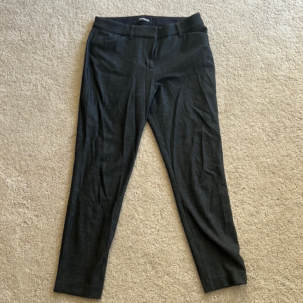 Express Size 6S Dark Gray Stretch Work Pants